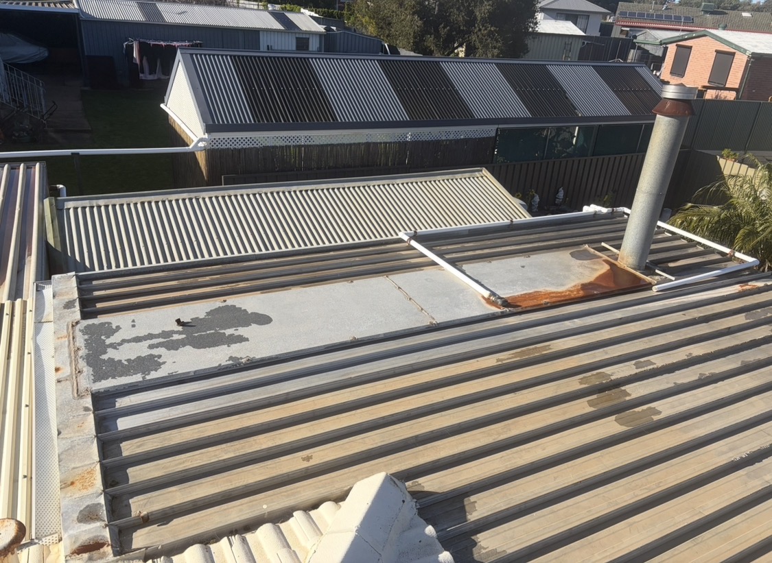 Chimney panel before